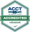 ACCT Intl - BADGE - Hex - Accredited Vendor - 3 color - PNG 100px