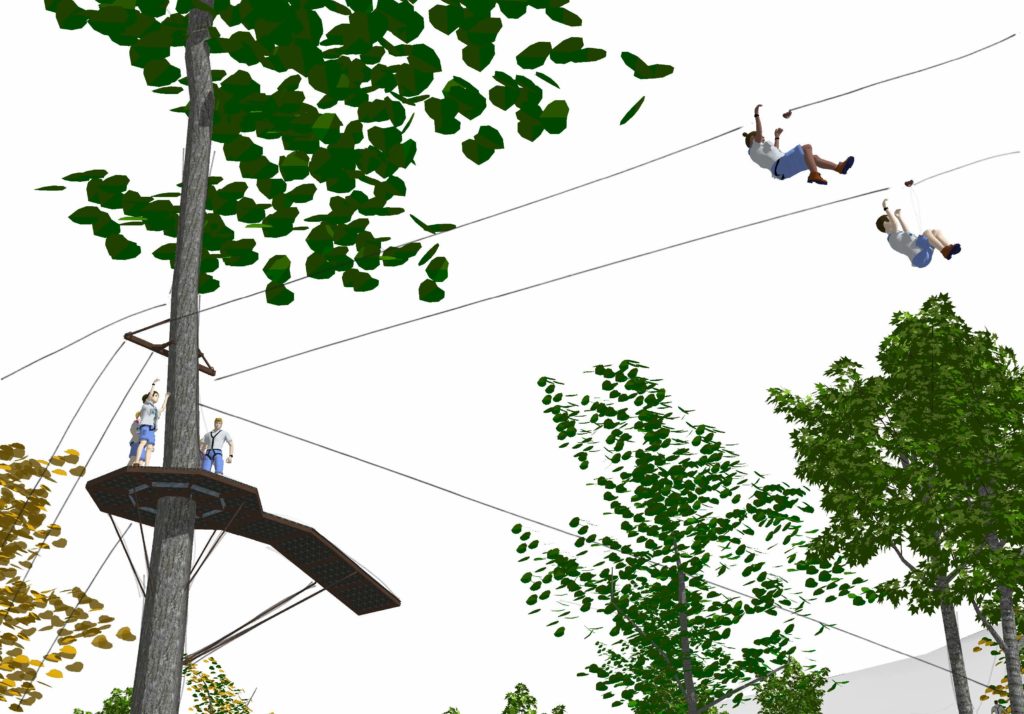 Dual Zip Line Render