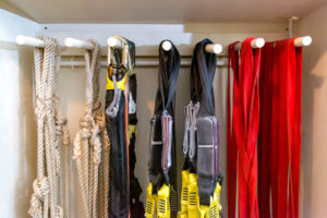 Gear Hanging in Closet