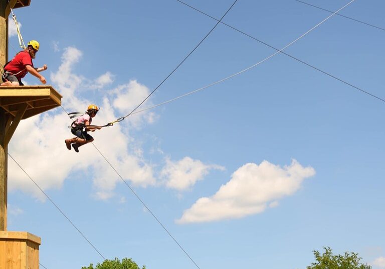 The giant swing in action at YMCA Camp Campbell Gard