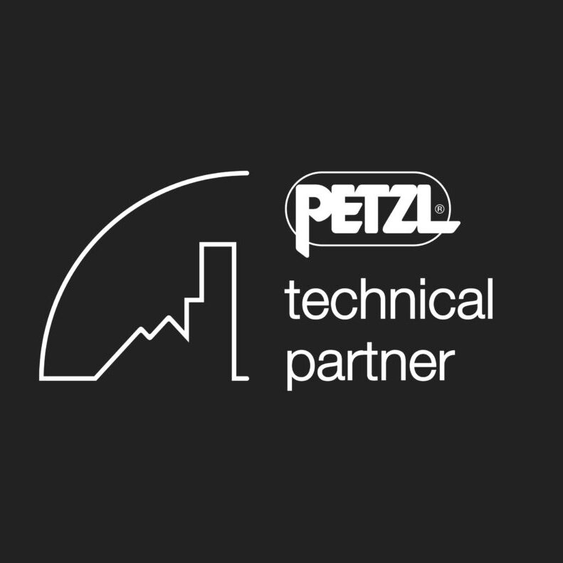 PTP logo white petzl technical partner logo white