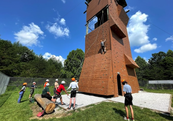 Camp Raven Knob Climbing Tower